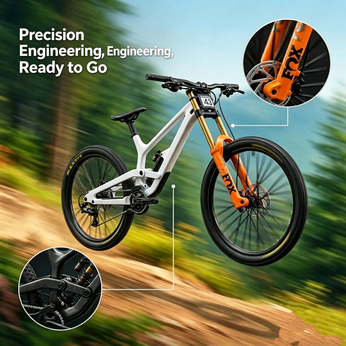 🚵 Mini Mountain Bike Model — Realistic Zinc Alloy Desk Décor in 3 Colors 🎁