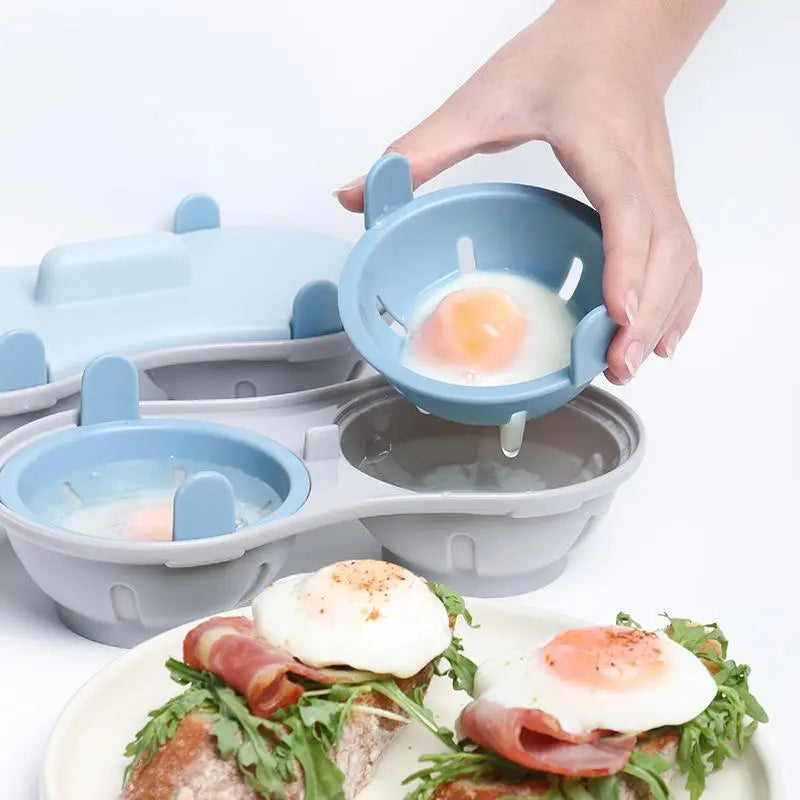 🥚 Microwave Egg Poacher — Easy Poached Eggs, No Stovetop Needed 🍳