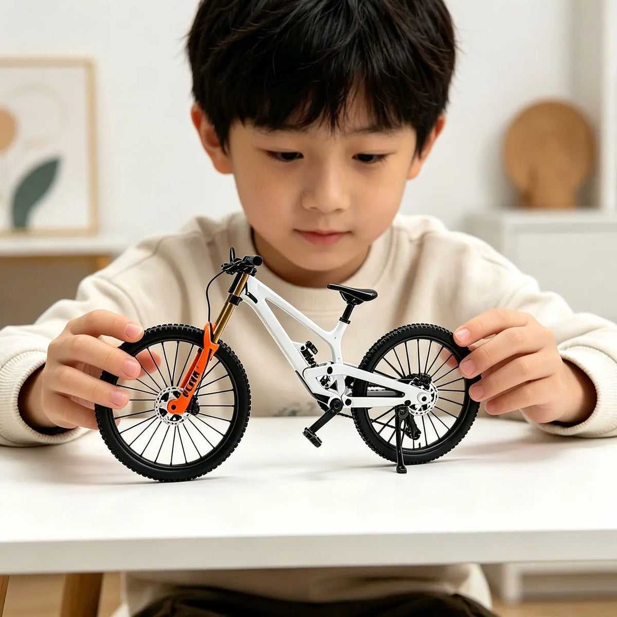 🚵 Mini Mountain Bike Model — Realistic Zinc Alloy Desk Décor in 3 Colors 🎁