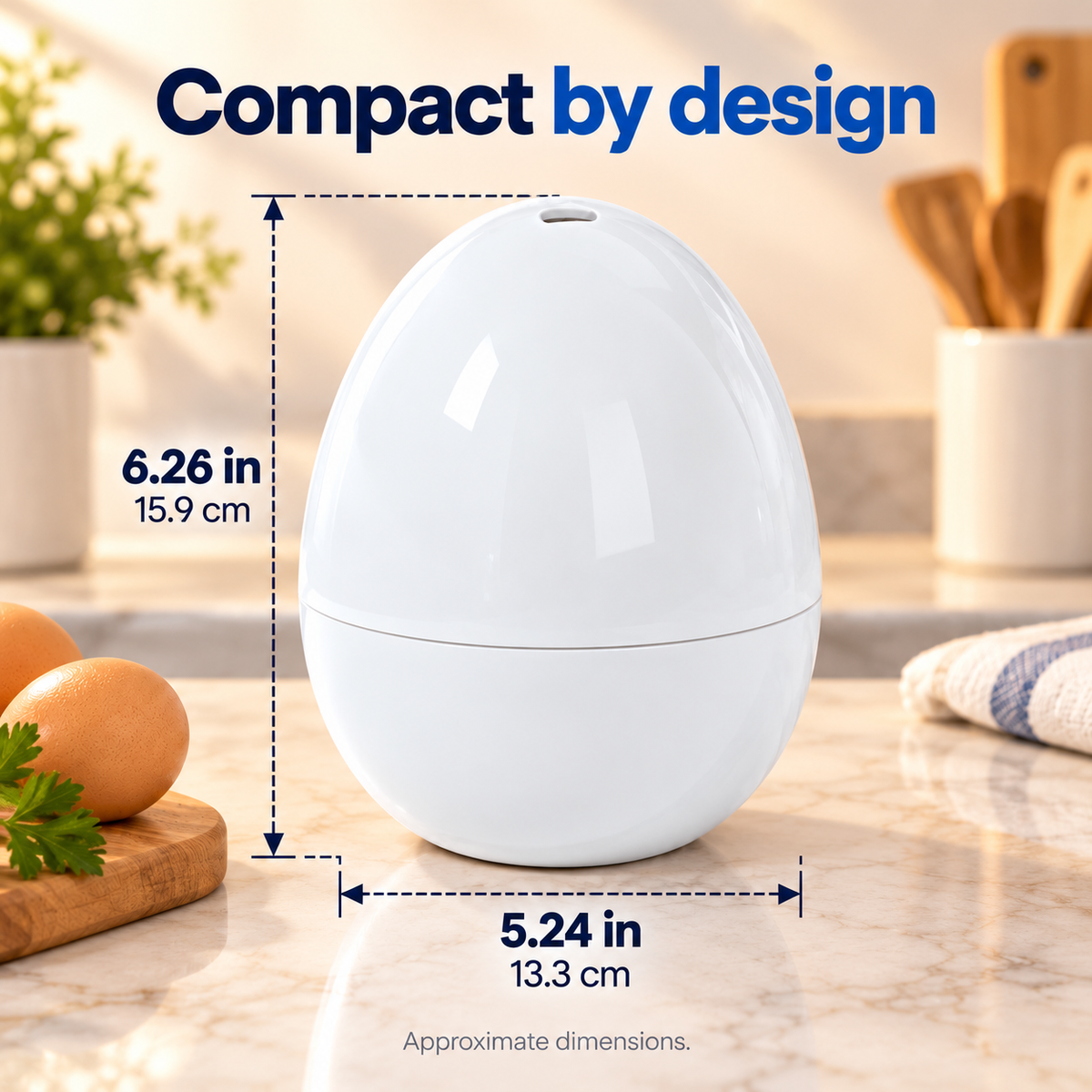 🥚 Microwave Egg Cooker — Cook Up to 4 Eggs, Soft to Hard-Boiled ✨