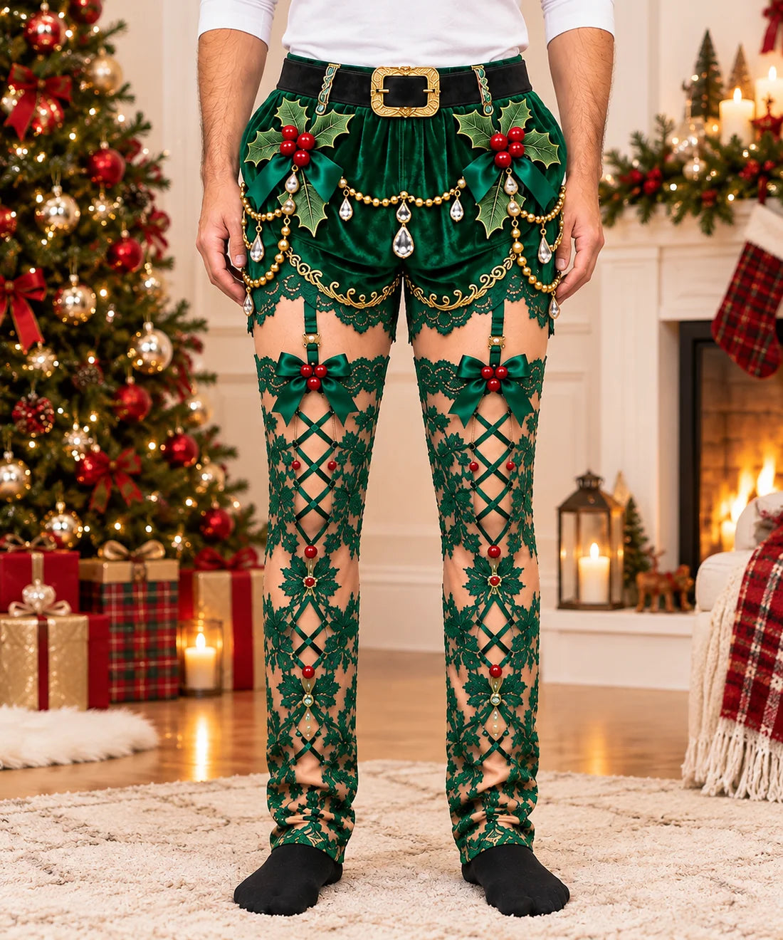 🎄 Funny Christmas Pajama Pants — Soft, Stretchy Comfort with a Cheeky Holiday Twist 🎁