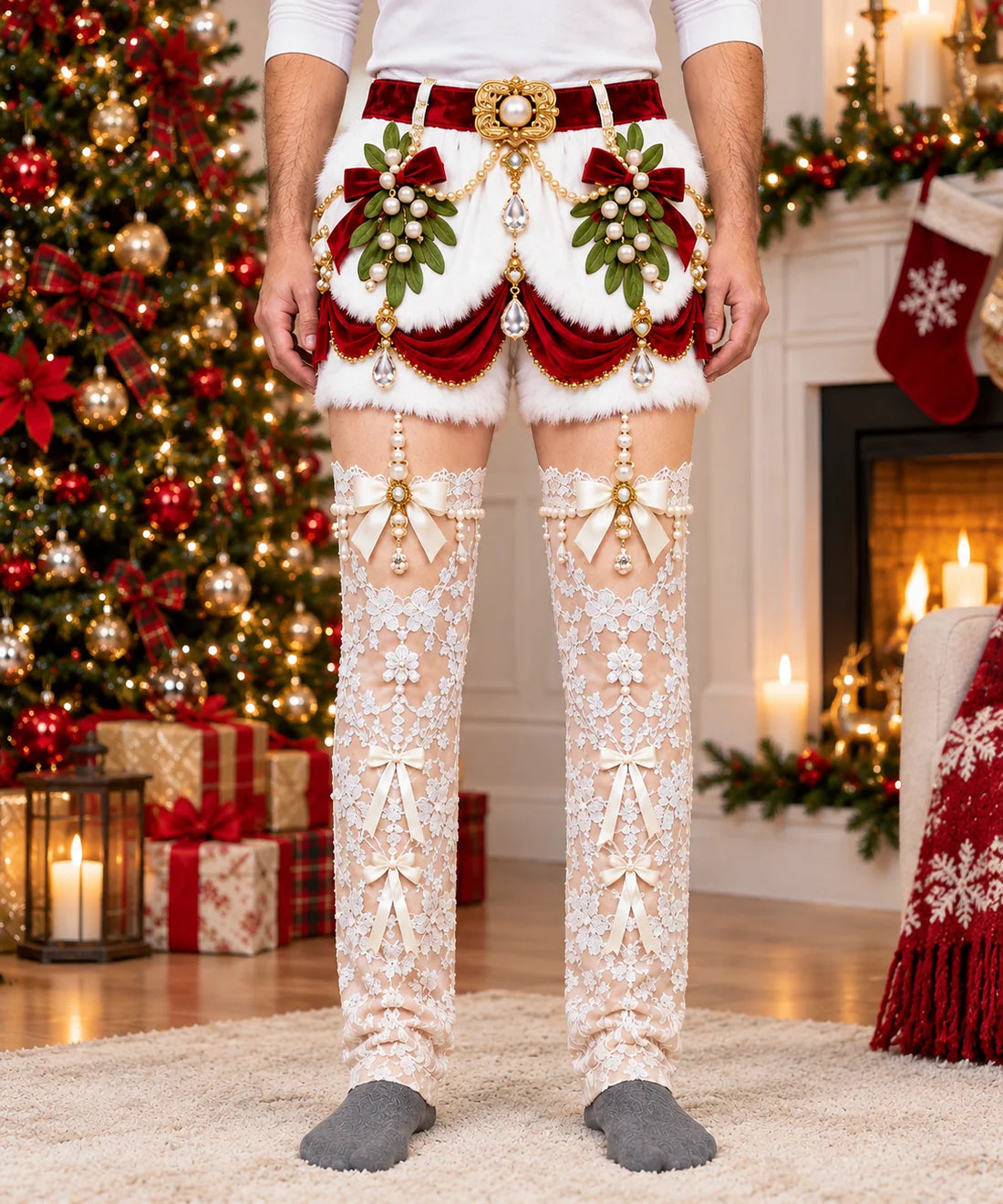 🎄 Funny Christmas Pajama Pants — Soft, Stretchy Comfort with a Cheeky Holiday Twist 🎁