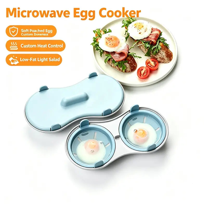 🥚 Microwave Egg Poacher — Easy Poached Eggs, No Stovetop Needed 🍳