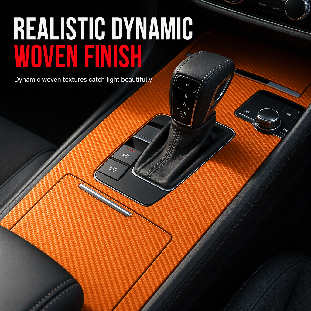🚗 Self-Adhesive Carbon-Look Trim Film — Peel, Stick & Refresh Your Car’s Style ✨